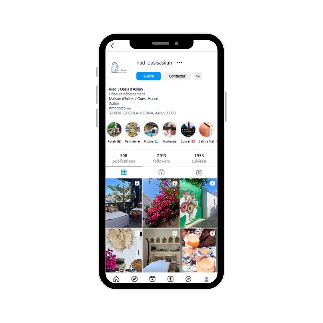 Création de contenu social media pour un établissement touristique